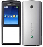 originální přední kryt + kryt baterie Sony Ericsson J108 Cedar black silver