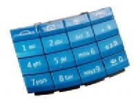 originální klávesnice Nokia X3-02 petrol blue