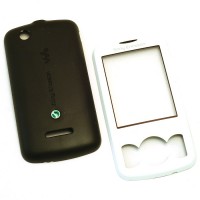 originální přední kryt + kryt baterie Sony Ericsson W100 Spiro contrast black