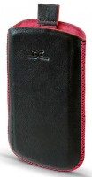 DC pouzdro BlackBerry 9700 black růžové šití LCSTOP02LPIBK
