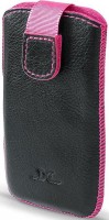 DC pouzdro Nokia N97 mini black růžové šití LCSTOP19LPIB