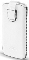 DC pouzdro Nokia N97 mini white černé šití LCSTOP19LBKWH