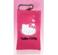 Hello KITTY pouzdro nylon pink HKPONYFU