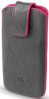DC pouzdro N97 mini grey růžové šití LCSTOP19WAPIGR