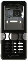 originální přední kryt + střední rám Sony Ericsson K550i SWAP black