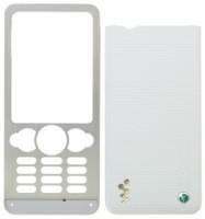 originální přední kryt + kryt baterie Sony Ericsson W302 silver