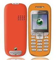 originální přední kryt + kryt baterie Sony Ericsson J220 orange