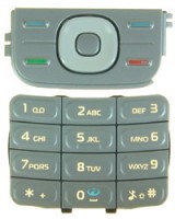 originální klávesnice Nokia 5200, 5300 horní + spodní silver