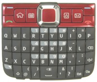 originální klávesnice Nokia E63 red QWERTY