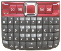 originální klávesnice Nokia E63 red česká QWERTZ