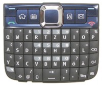 originální klávesnice Nokia E63 blue česká QWERTZ