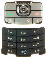 originální klávesnice Nokia N80 horní + spodní black silver