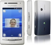 Sony Ericsson Xperia X8 white dark blue
