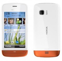 Nokia C5-03 white burned orange