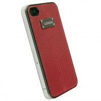 Krusell pouzdro Luna Nubuck red pro iPhone 4