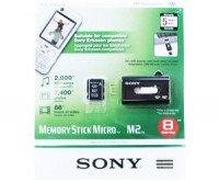 MemoryStick Micro (M2) 8GB + USB čtečka Sony