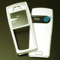 originální přední kryt + kryt baterie Nokia 6230i silver