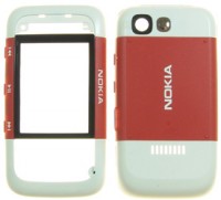 originální přední kryt + kryt baterie Nokia 5300 red