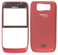 originální přední kryt + kryt baterie Nokia E63 ruby red