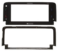 originální rámeček LCD + klávesnice Nokia E90 red