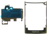 originální rámeček LCD + kryt kamery Nokia N73 silver