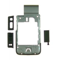 originální střední rám + krytka USB a SD karty Nokia N93i deep plum