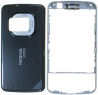 originální přední kryt + kryt baterie Nokia N96 titanium grey