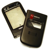 originální přední kryt + rám vnitřního LCD + střední rám Nokia N93 black