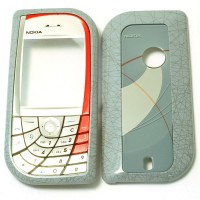 originální přední kryt + kryt baterie Nokia 7610 grey red
