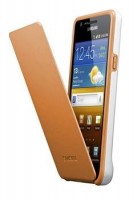 originální pouzdro Samsung EF-C1A2WO white orange pro i9100 Galaxy S2