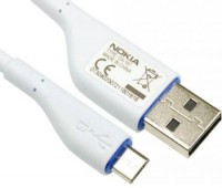originální datový kabel Nokia CA-167 white pro N86 8MP, N900, N900, N96, N97, N97 mini, X6, X6 32GB, 2690, 2730 classic,