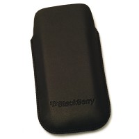 originální pouzdro BlackBerry Leather Pouch black kožené pro BlackBerry Pearl 9100, 9105