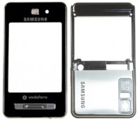 originální kryt Samsung F480 Vodafone SWAP black