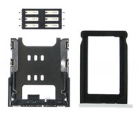originální držák SIM - tray + konektor SIM karty Apple iPhone 3GS white
