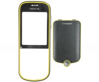 originální přední kryt + kryt baterie + sklíčko LCD Nokia 3720c yellow