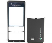 originální přední kryt + kryt baterie Sony Ericsson C510 future black