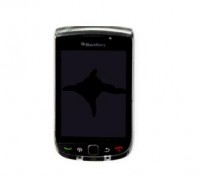 originální přední kryt + sklíčko LCD + LCD display + horní klávesnice BlackBerry 9800 Torch black