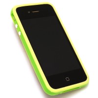 neoriginální bumper iPhone 4 zelený LCSAPIP4GUGR