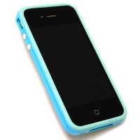 neoriginální bumper iPhone 4 modrý LCSAPIP4GUBL