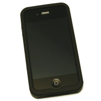 neoriginální pouzdro silikonové iPhone 4S černý LCSAPIP4SSIBK
