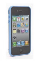 Xqisit pouzdro iPlate Style transparentní modré pro iPhone 4