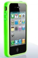 Xqisit pouzdro iPlate Style transparentní zelené pro iPhone 4
