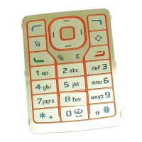 originální klávesnice Nokia N76 vnitřní red