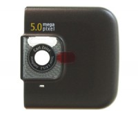 originální kryt antény Nokia 6720c včetně sklíčka a rámečku kamery brown