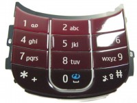 originální klávesnice Nokia 3600s spodní red