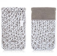 Bone Collection pouzdro Phone Scribble white univerzální