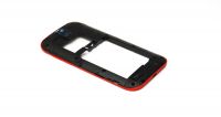 originální střední rám HTC One SV red