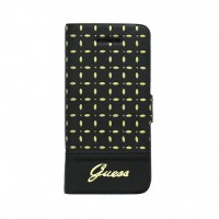 Guess pouzdro Gianina Book Black pro Apple iPhone 5C