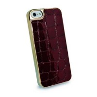 Dado Design zadní kryt Coccodrillo Burgundi pro Apple iPhone 5, 5S, SE