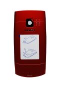 originální kryt baterie Nokia X2-01 red